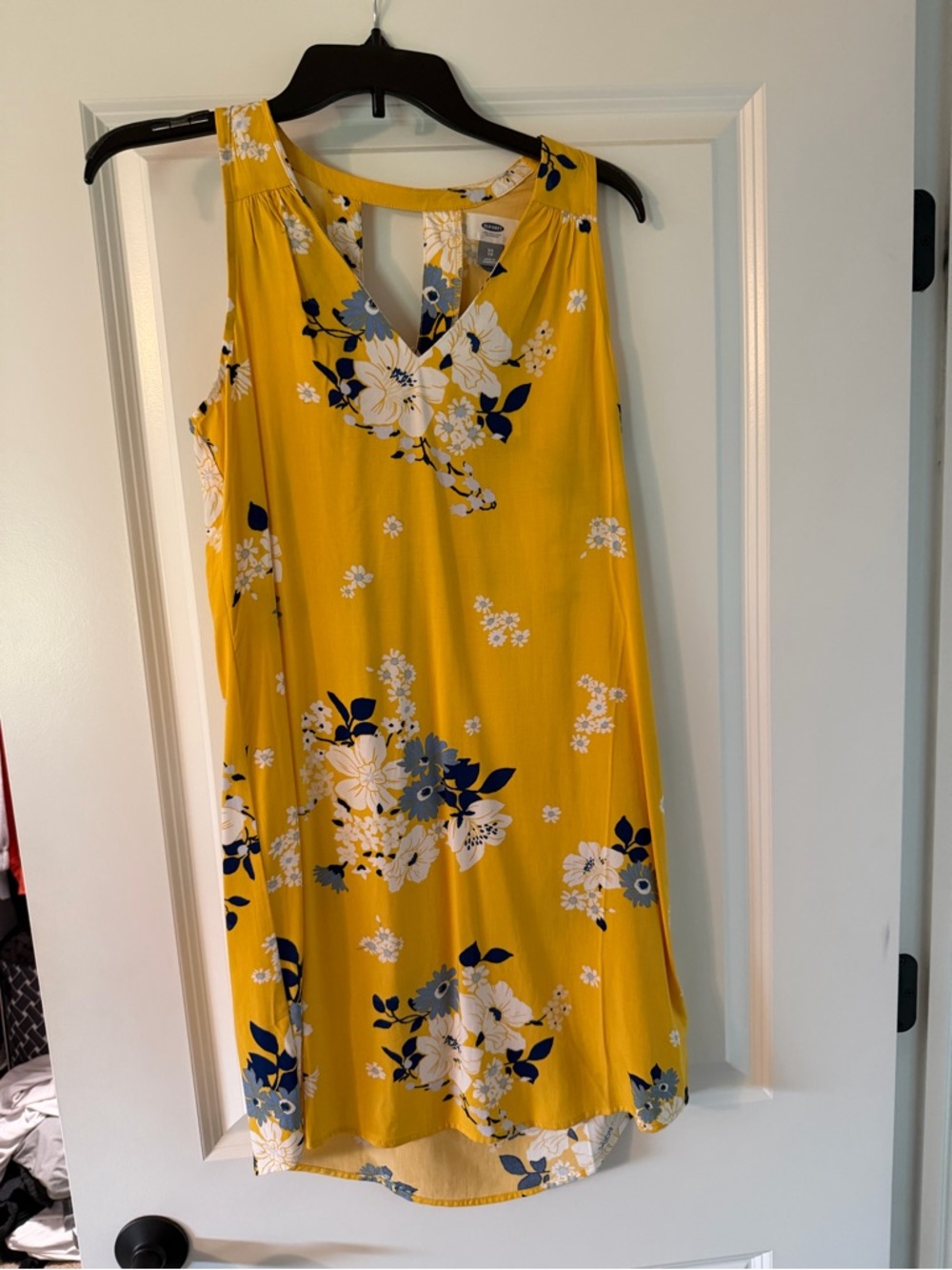 Old Navy Yellow Floral Midi Dress